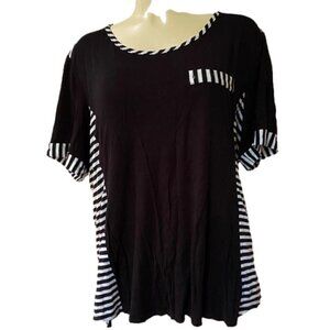 𝅺Claudia Richard Lady’s Plus Size Short Sleeved Top, Very Good Used Condition